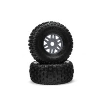 Arrma 1-7 dBoots Fortress Front-Rear 2.4-3.3 Pre-Mounted Tires 17mm Hex Gunmetal 2 ARA550069