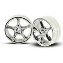 Llantas Tracer 2.2 cromadas delanteras Traxxas TRX2473