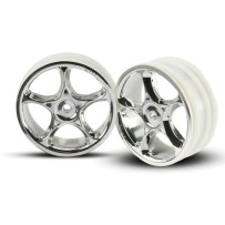 Llantas Tracer 2.2 cromadas delanteras Traxxas TRX2473