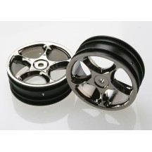 Llantas Tracer 2.2 cromo negro delanteras Traxxas TRX2473A