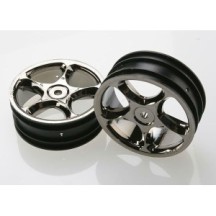 Traxxas Wheels tracer 2.2 (black chrome) (2) (bandit front) TRX2473A