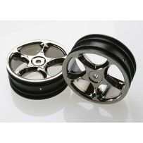 Llantas Tracer 2.2 cromo negro delanteras Traxxas TRX2473A