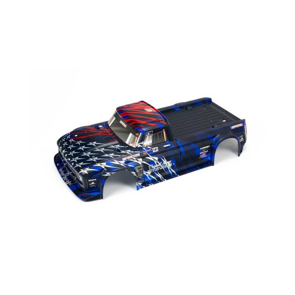 Arrma 1-7 Painted Body Blue-Red: INFRACTION 6S BLX ARA410005 Arrma 1-7 Painted Body Blue-Red: INFRACTION 6S BLX ARA410005