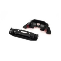Arrma 1-7 Painted Splitter And Diffuser Black and Red: FELONY 6S BLX ARA410008