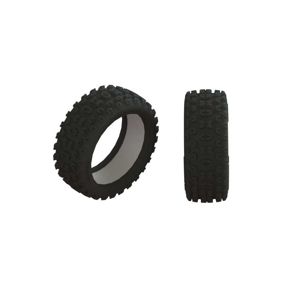 Arrma 1-8 2HO Front-Rear 3.2 Tire with Inserts 2 ARA520053