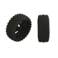Arrma 1-8 2HO Front-Rear 3.3 Pre-Mounted Tires 17mm Hex Black 2 ARA550057