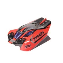 Arrma 1-8 Clipless Painted Decaled Body Black: TYPHON 4X4 ARA-2309