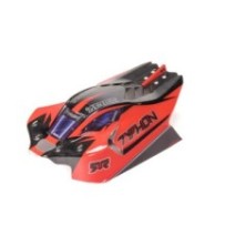 Arrma 1-8 Clipless Painted Decaled Body Black: TYPHON 4X4 ARA-2309