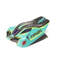 Arrma 1-8 Clipless Painted Decaled Body Green-Yellow: TYPHON 4X4 ARA406171