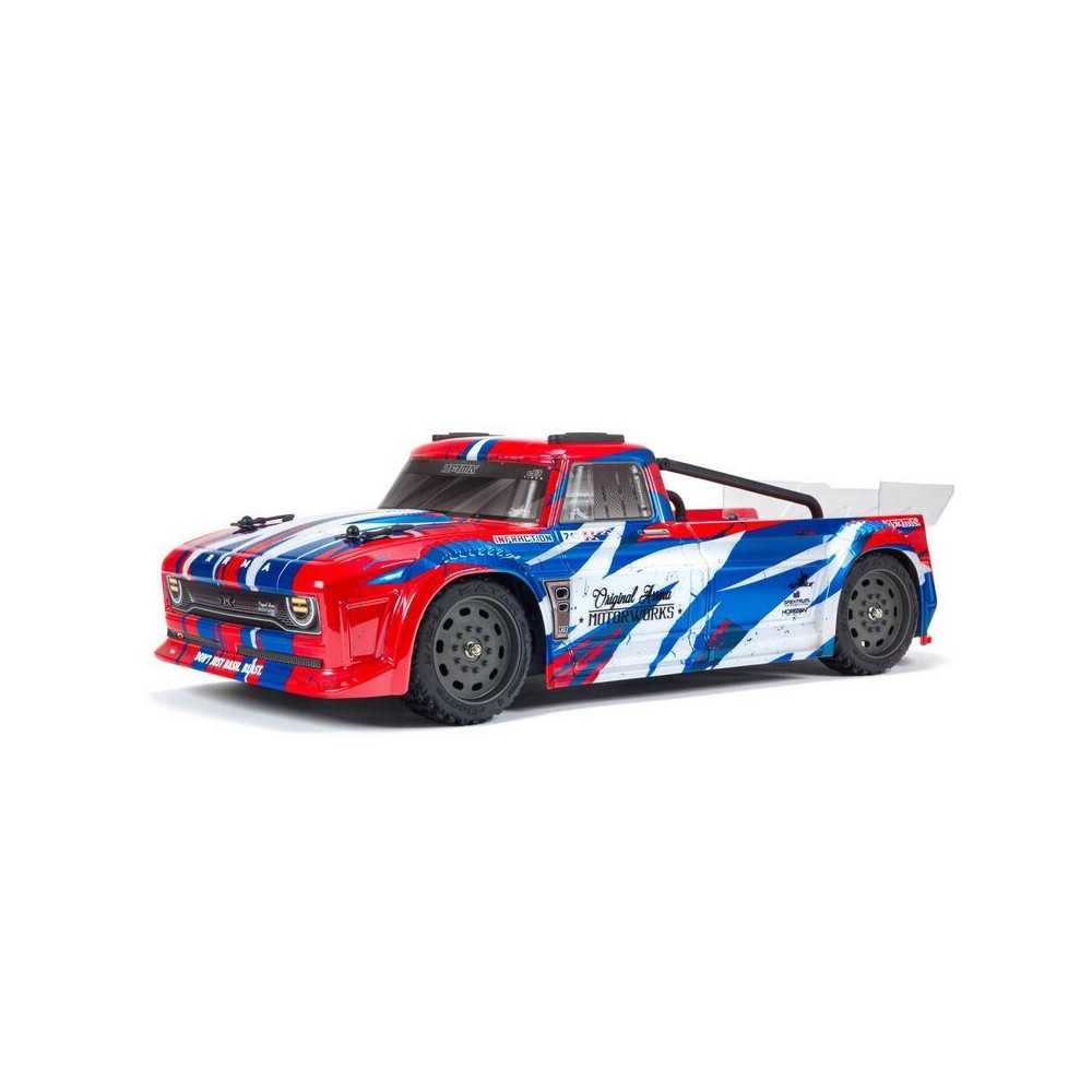 Arrma 1-8 INFRACTION 4X4 RTR Brushed All-Road Street Bash Battery & Charger Included Red-Blue ARA4215V3BIT1 Arrma 1-8 INFRACTION 4X4 RTR Brushed All-Road Street Bash Battery & Charger Included Red-Blue ARA4215V3BIT1