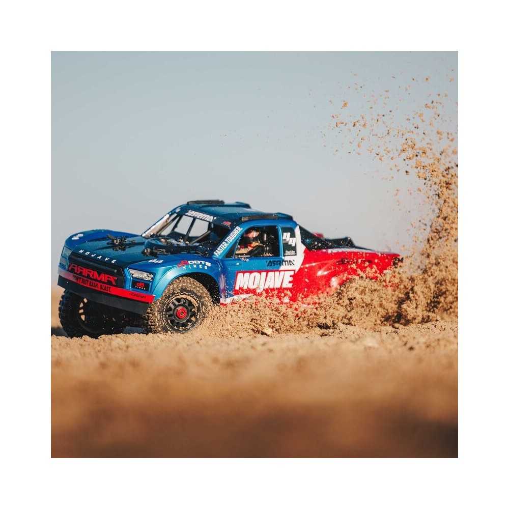 Arrma 1-8 MOJAVE 4S 4X4 RTR Brushless Desert Truck Blue-Red ARA4404T2 Arrma 1-8 MOJAVE 4S 4X4 RTR Brushless Desert Truck Blue-Red ARA4404T2