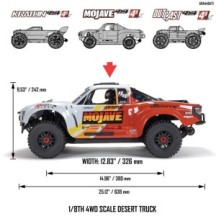 Arrma 1-8 MOJAVE 4S 4X4 RTR Brushless Desert Truck Blue-Red ARA4404T2