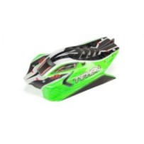 Arrma 1-8 Painted and Trimmed Body with Decals Green: TYPHON 4X4 BLX ARA402272
