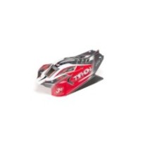 Arrma 1-8 Painted and Trimmed Body with Decals Red: TYPHON 4X4 BLX ARA402274