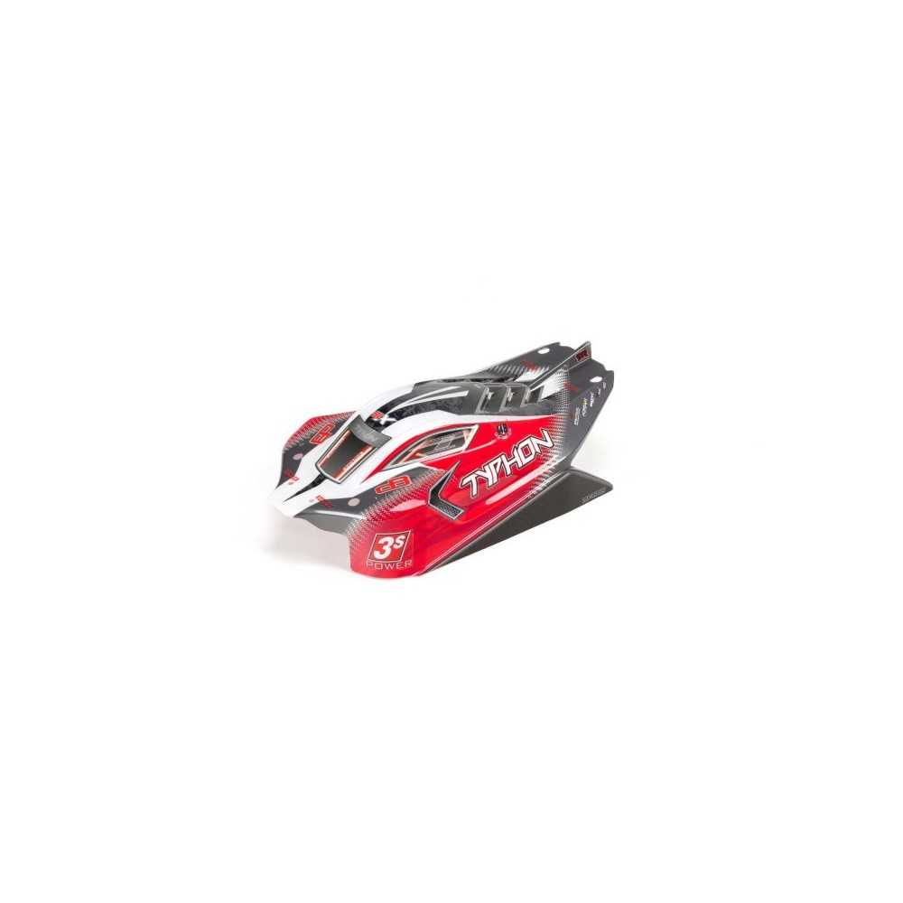 Carrocería roja Arrma Typhon 4X4 BLX ARA402274 Carrocería roja Arrma Typhon 4X4 BLX ARA402274