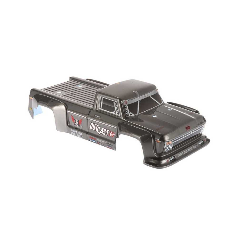 Arrma 1-8 Painted Body Black: Outcast ARAC3313 Arrma 1-8 Painted Body Black: Outcast ARAC3313