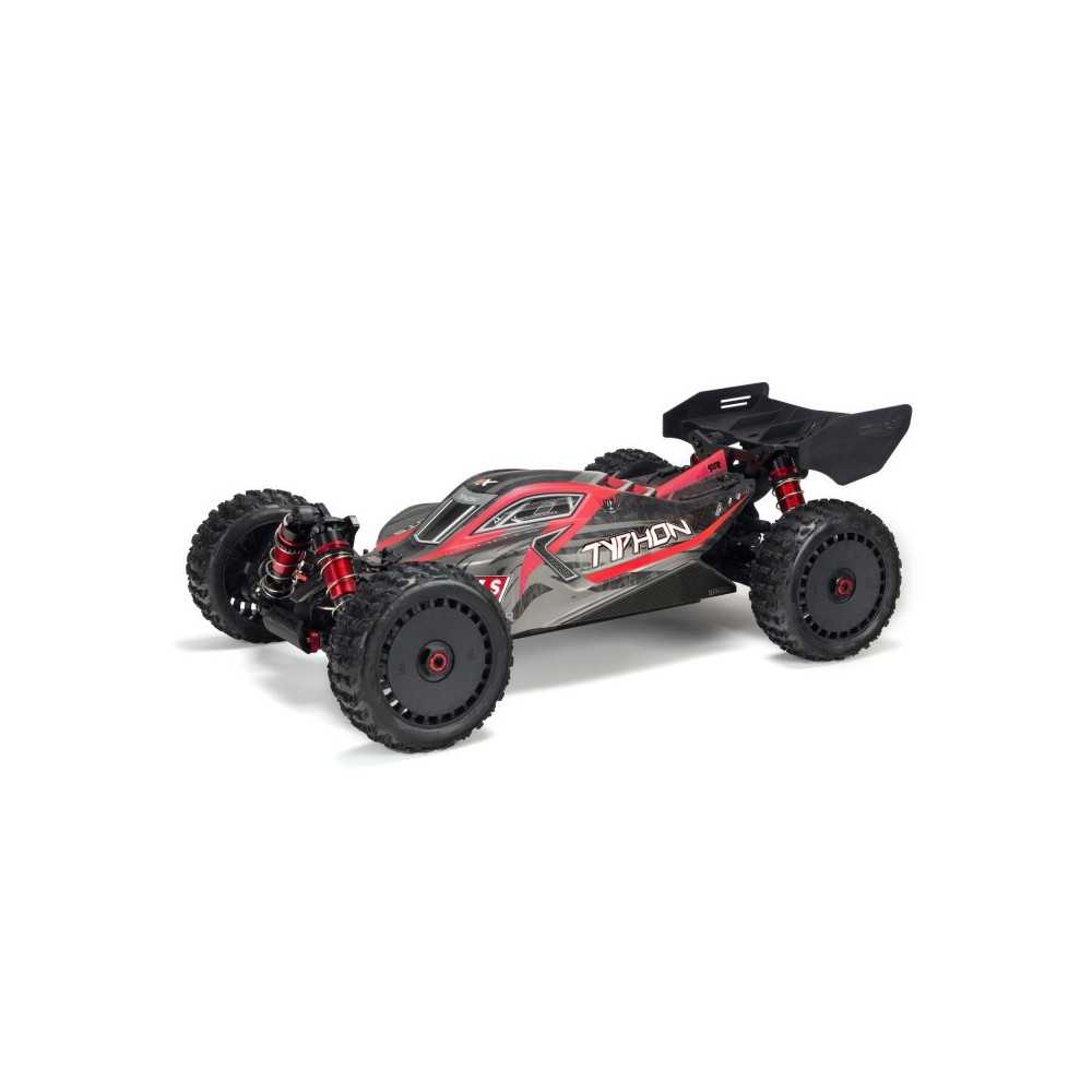 Arrma 1-8 Painted Body with Decals Black-Red: TYPHON 6S ARA406120 Arrma 1-8 Painted Body with Decals Black-Red: TYPHON 6S ARA406120