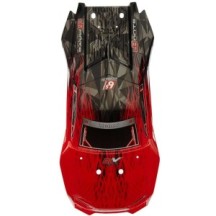 Arrma 1-8 Painted Body with Decals Red-Black: Talion 6S BLX ARAC3324