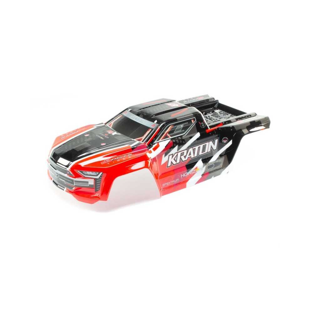 Arrma 1-8 Painted Body with Decals Red: KRATON 6S BLX ARA406156