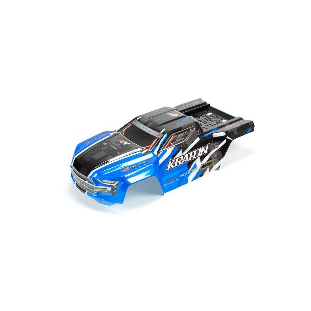 Arrma 1-8 Trimmed and Painted Body with Decals Blue: KRATON 6S BLX ARA406157 Arrma 1-8 Trimmed and Painted Body with Decals Blue: KRATON 6S BLX ARA406157