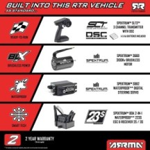 Arrma 1-8 TYPHON 223S DSC 4X4 RTR Brushless Buggy Red ARA4306V4T3