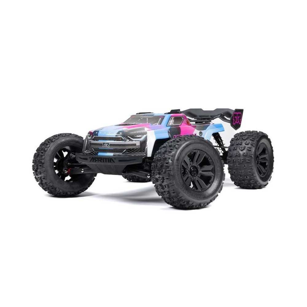 Arrma 1/8 KRATON 6S 4X4 RTR Brushless Speed Truck Blue/Pink ARA8608V6T2 Arrma 1/8 KRATON 6S 4X4 RTR Brushless Speed Truck Blue/Pink ARA8608V6T2