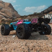 Camión Arrma KRATON 6S 4X4 RTR azul y rosa ARA8608V6T2