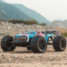 Camión Arrma KRATON 6S 4X4 RTR azul y rosa ARA8608V6T2