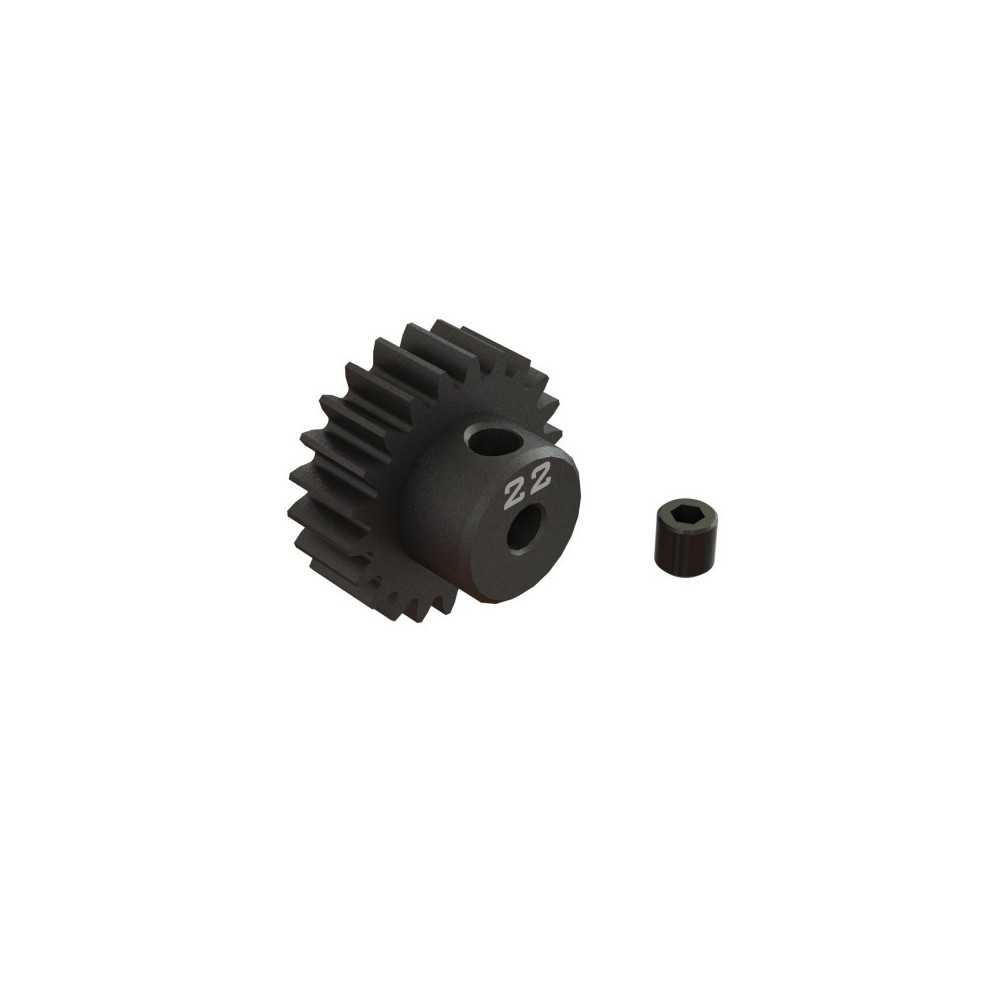 Arrma 22T 0.8Mod 1-8 Bore CNC Steel Pinion Gear ARA311084 Arrma 22T 0.8Mod 1-8 Bore CNC Steel Pinion Gear ARA311084