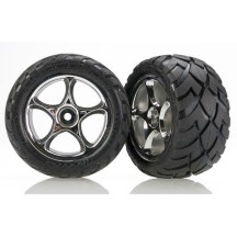 Ruedas Traxxas Anaconda 2.2 montadas en llanta Tracer cromada (2) TRX2478R