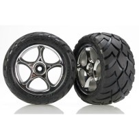 Ruedas Traxxas Anaconda 2.2 montadas en llanta Tracer cromada (2) TRX2478R