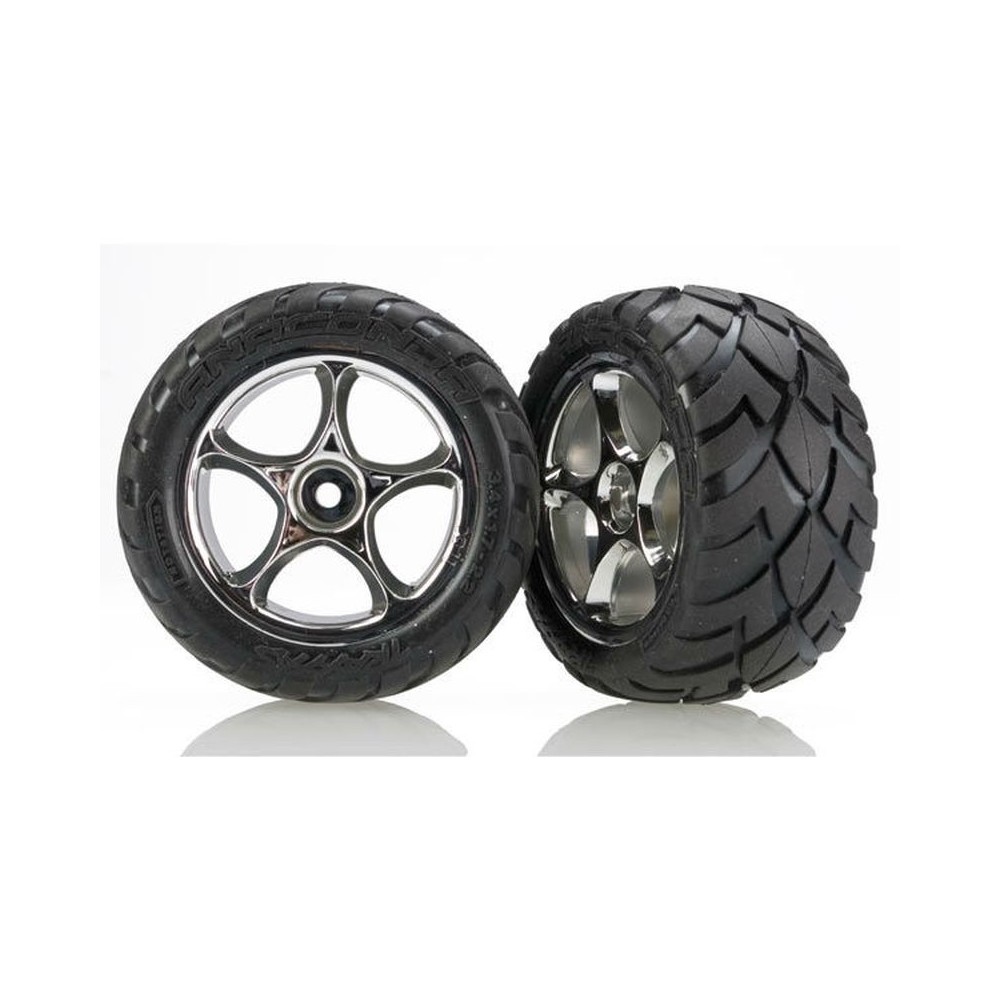 Ruedas Traxxas Anaconda 2.2 montadas en llanta Tracer cromada (2) TRX2478R Ruedas Traxxas Anaconda 2.2 montadas en llanta Tracer cromada (2) TRX2478R