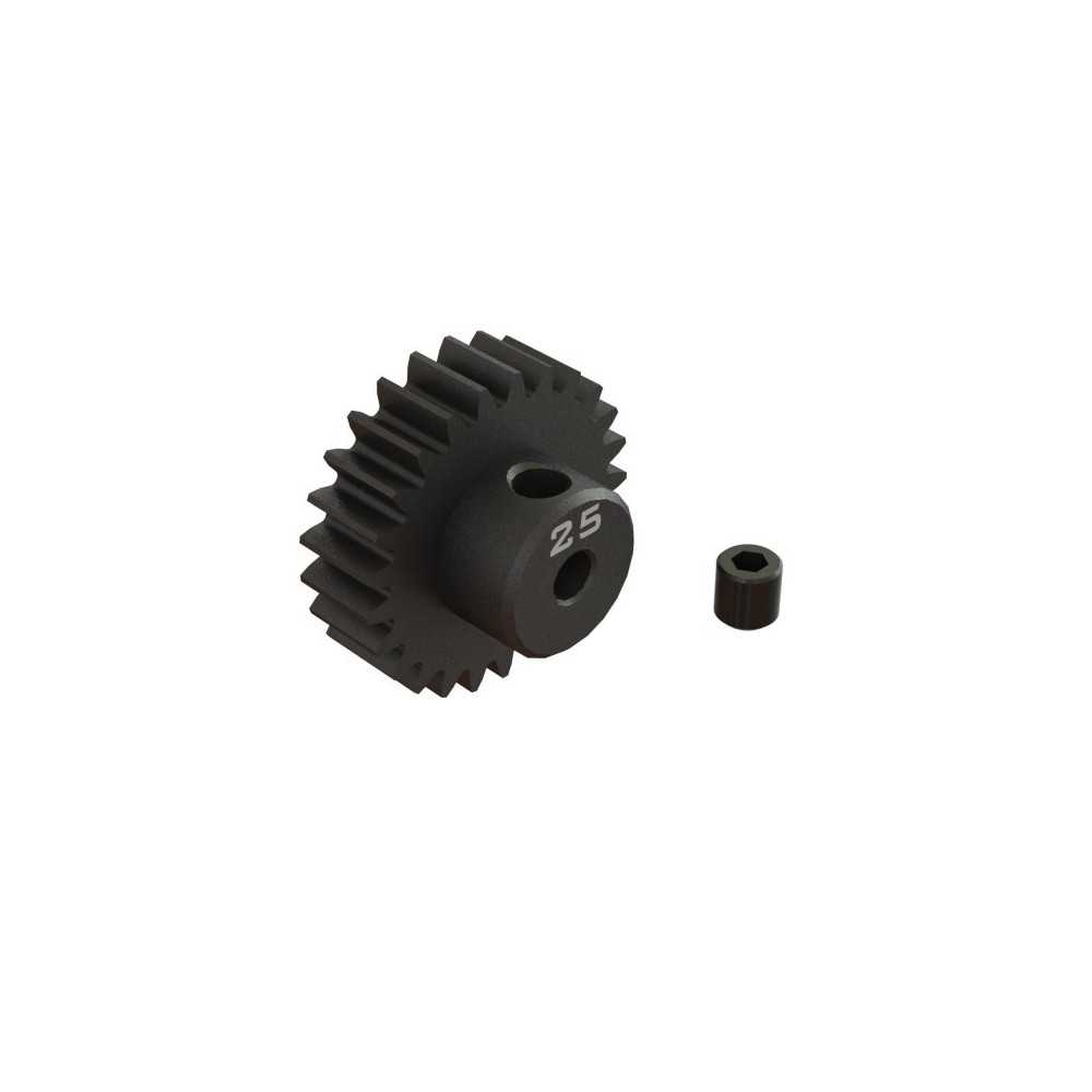 Arrma 25T 0.8Mod 1-8 Bore CNC Steel Pinion Gear ARA311087 Arrma 25T 0.8Mod 1-8 Bore CNC Steel Pinion Gear ARA311087