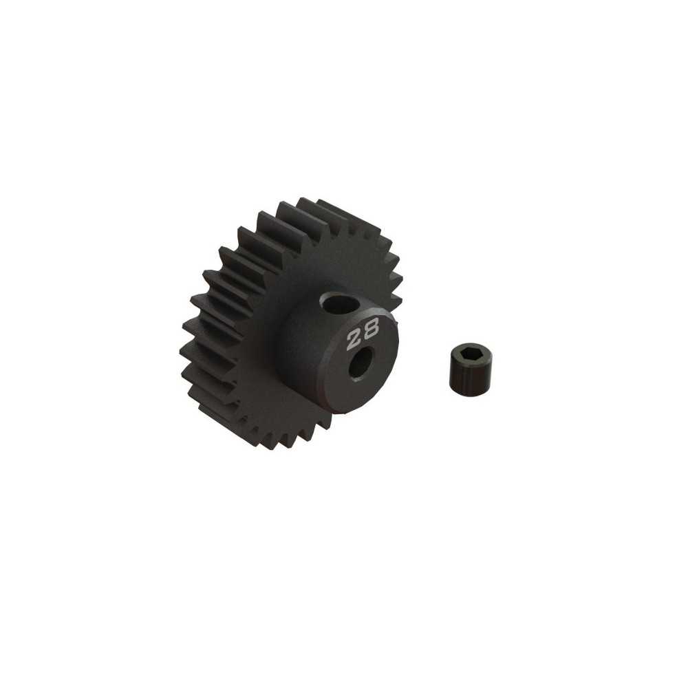Arrma 28T 0.8Mod 1-8 Bore CNC Steel Pinion Gear ARA311090 Arrma 28T 0.8Mod 1-8 Bore CNC Steel Pinion Gear ARA311090