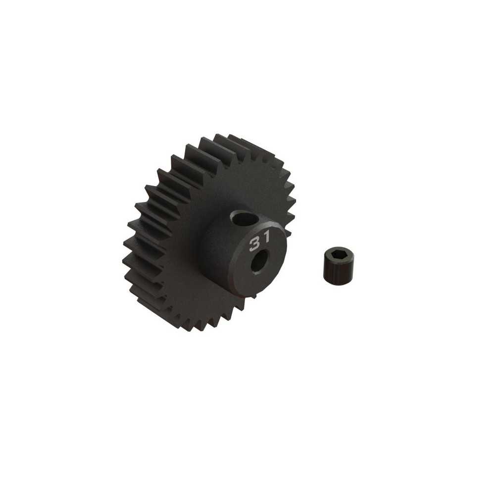 Arrma 31T 0.8Mod 1-8 Bore CNC Steel Pinion Gear ARA311093 Arrma 31T 0.8Mod 1-8 Bore CNC Steel Pinion Gear ARA311093