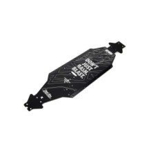 Arrma Aluminum Chassis CNC 7075 T6 LWB Black: EXB ARA320571
