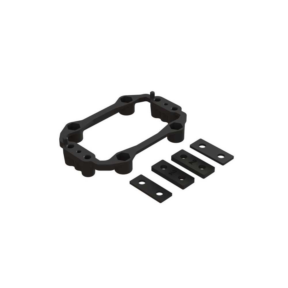 Juego soportes plástico para servo Arrma ARA320650