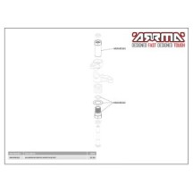 Juego cubos aluminio servo saver Arrma ARA340163