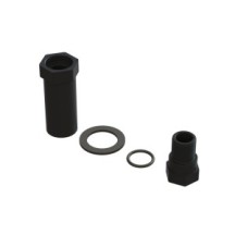 Juego cubos negros aluminio servo saver Arrma ARA340187