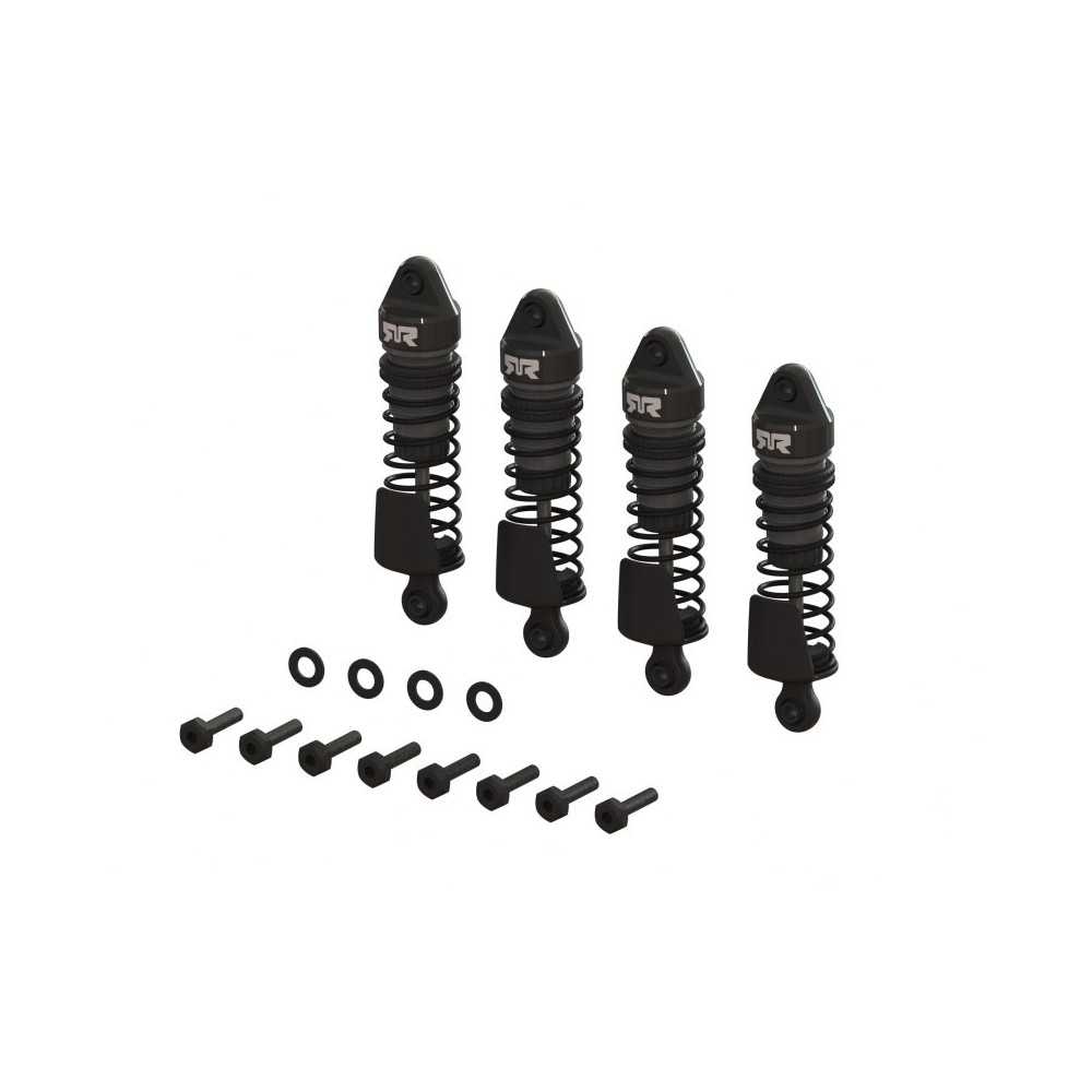 Arrma Aluminum Shock Set 58mm Length 2000cSt Oil 4 Gunmetal: GROM ARA-1560 Arrma Aluminum Shock Set 58mm Length 2000cSt Oil 4 Gunmetal: GROM ARA-1560