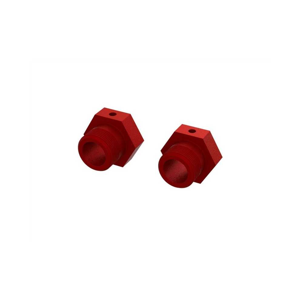 Arrma Aluminum Wheel Hex 24mm Red 2 ARA310928 Arrma Aluminum Wheel Hex 24mm Red 2 ARA310928