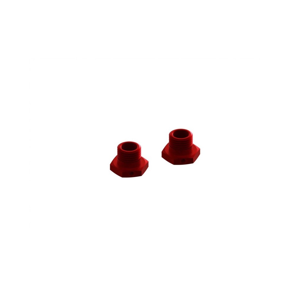 Arrma Aluminum Wheel Hex 17mm 14.6mm Thick Red 2 ARA311035 Arrma Aluminum Wheel Hex 17mm 14.6mm Thick Red 2 ARA311035