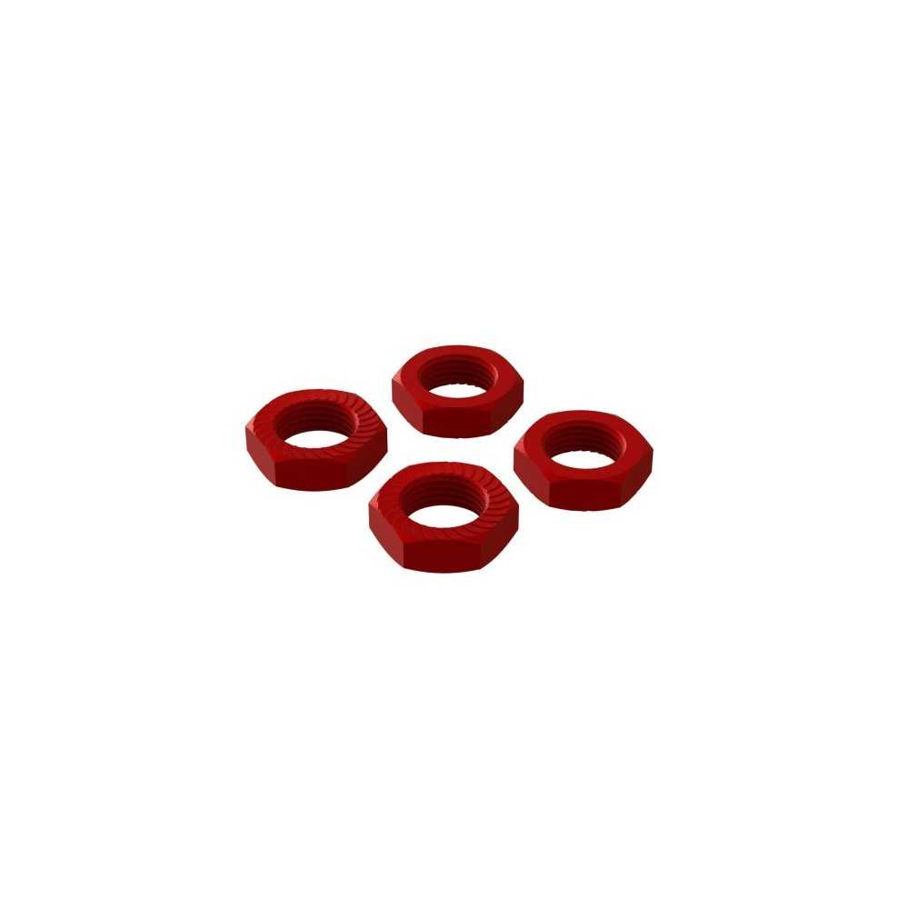 Arrma Aluminum Wheel Nut 17mm Red 4 ARA310906 Arrma Aluminum Wheel Nut 17mm Red 4 ARA310906