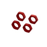 Arrma Aluminum Wheel Nut 24mm Red 4 ARA310929