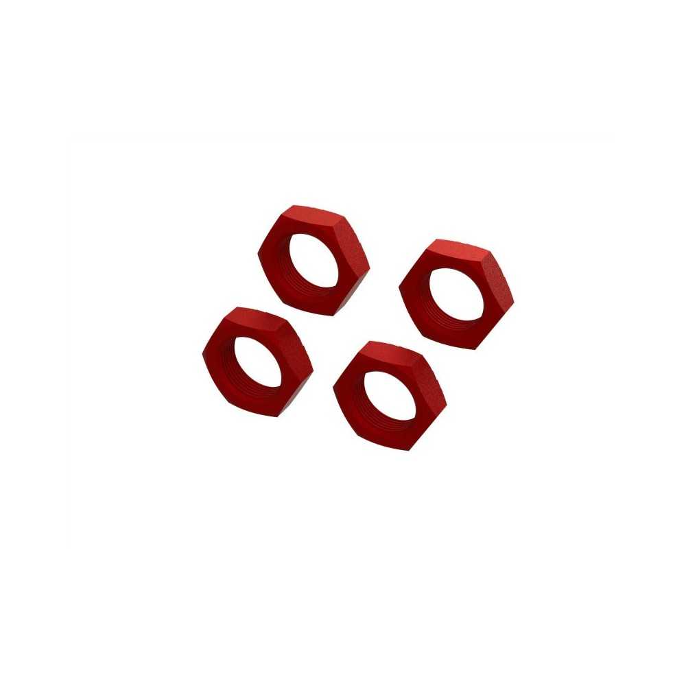 Arrma Aluminum Wheel Nut 24mm Red 4 ARA310929 Arrma Aluminum Wheel Nut 24mm Red 4 ARA310929
