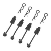 Arrma Body Clip Retainer 1-8 Scale Black 4 ARAC3447