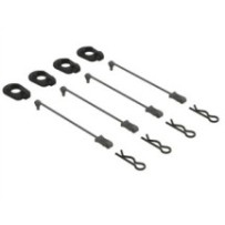 Arrma Body Clip Retainers Black 4: 1-5 Scale ARA390294