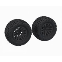 Arrma dBoots 'FORTRESS MT' Tire Set Glued Black 2 ARA-1608