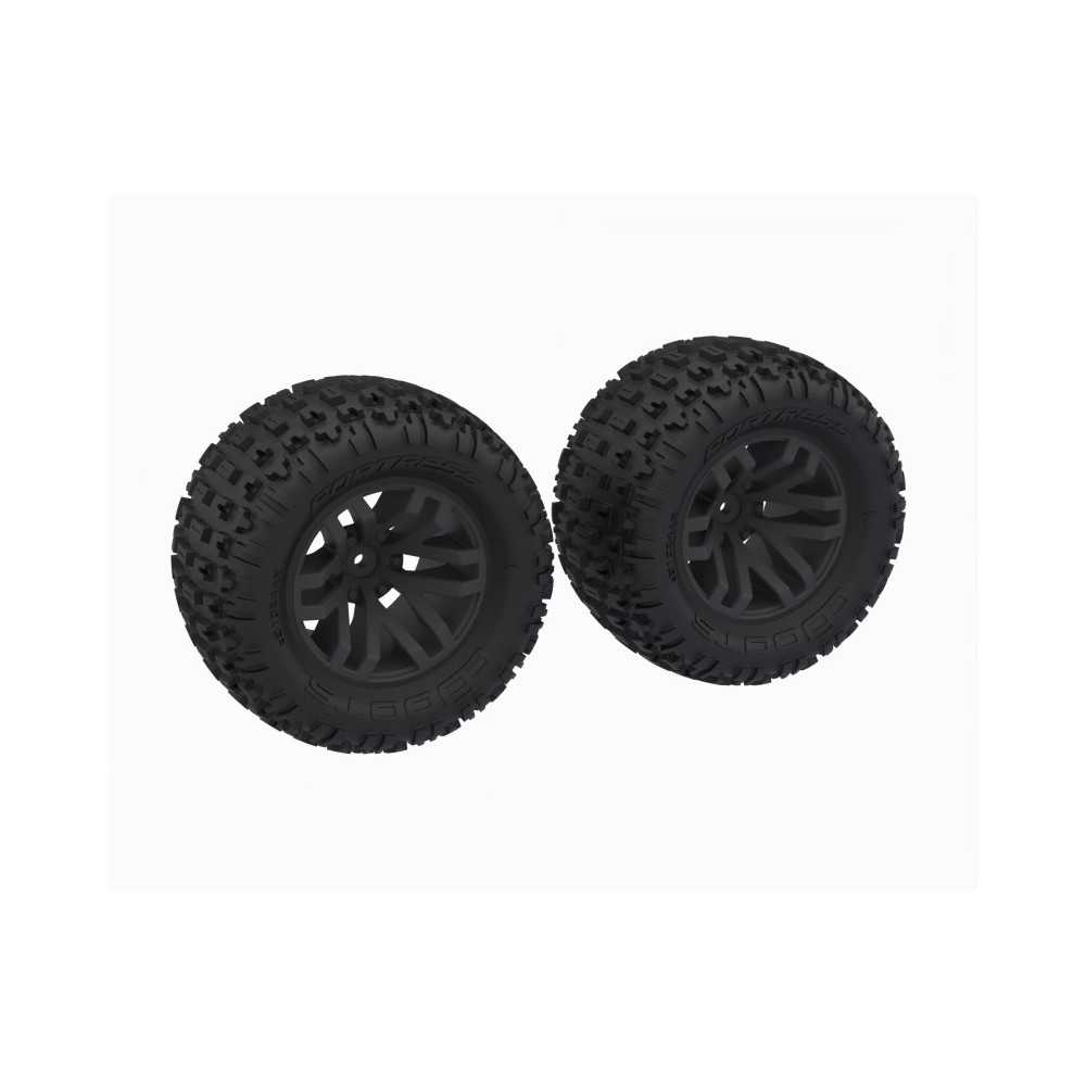 Arrma dBoots 'FORTRESS MT' Tire Set Glued Black 2 ARA-1608 Arrma dBoots 'FORTRESS MT' Tire Set Glued Black 2 ARA-1608