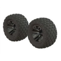 Arrma Dboots 'Fortress MT' Tire Set Glued Gun Metal 2 ARA550086
